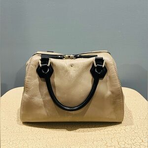 Kate Spade Black and Cream Satchel - Pippa Catherine Street